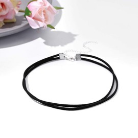 Zoestar Black Choker Necklaces for Woman
