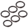 Audiofan Round Carabiner Key Ring Keychain 6 Pcs Outer Diameter