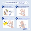 Avery Zweckform 56390, Children's Spider Tattoos (Temporary Transfer Film, Dermatologically
