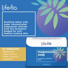 Life-Flo - Magnesium Bar Soap - 4.3 lbs