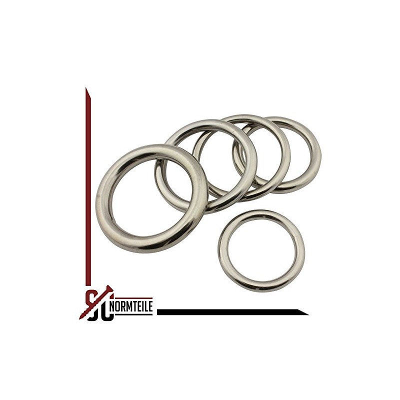 Rings - (5 Pieces) - Stainless Steel A4 (V4A) -