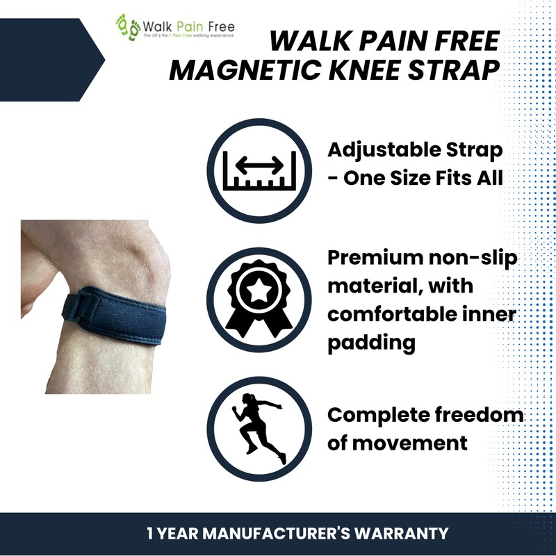 Walk Pain Free Knee Strap - Magnetic Knee Support Strap/Brace