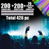 426 Pieces Premium Glow Sticks with Connectors, Party Kit for