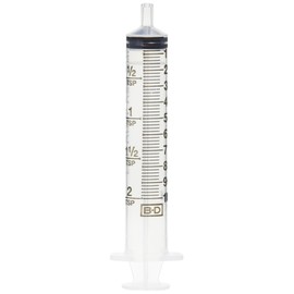 BD Oral Syringes with Tip Cap, 10 ml, Clear, 100 Count