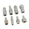 8pcs BSP 1/2" Air Hose Coupler Pneumatic Plug, Socket Air