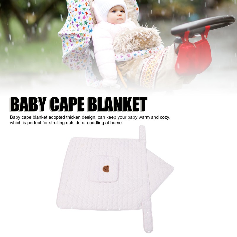 Hooded Toddler Blanket Keep Warm Wind Proof Thickened Cotton Flannel