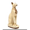 Discoveries Egyptian Imports Bastet Cat Goddess Statue - White -