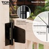 YONSIN 3.5inch Heavy Duty Strap Gate Hinges, Black Shed Door