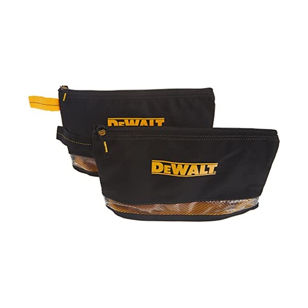 DEWALT DG5102 Multi-Purpose Zip Bags, 2 Pack, Black