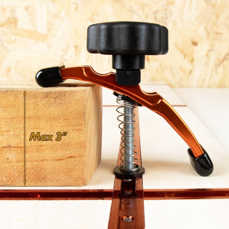 O'SKOOL Positionable T-Track Hold Down Clamp Kit, 5-3/8" L x