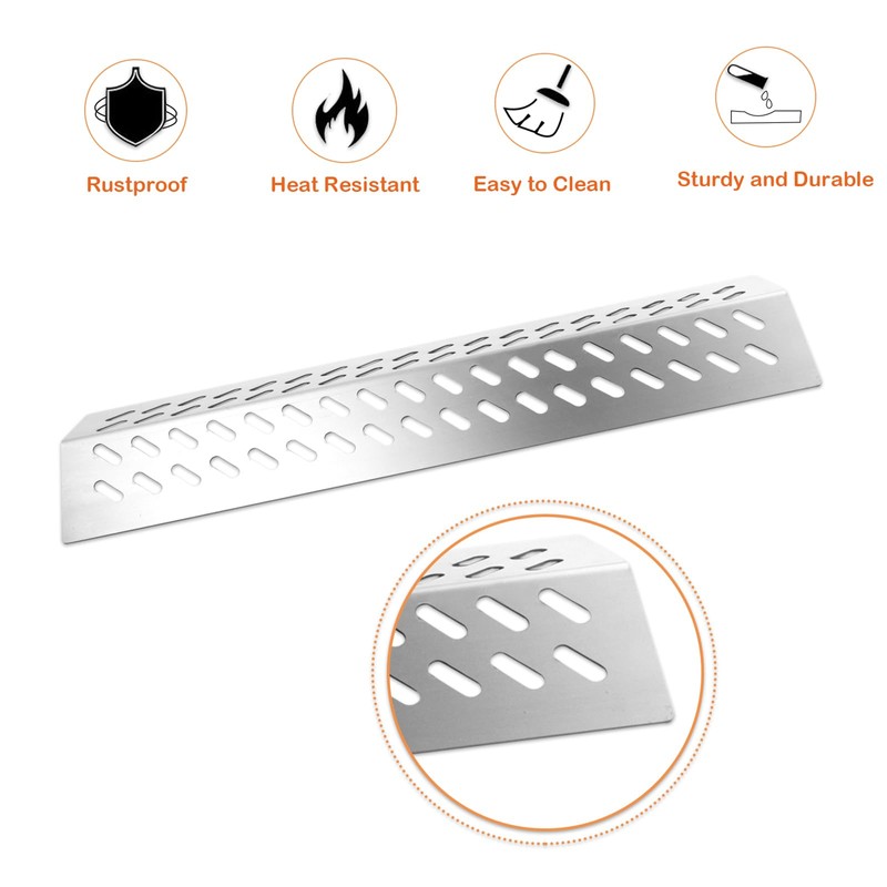 Stainless Steel Heat Plate Shield Gas Replacement for Bull BBQ