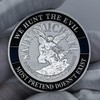 Thin Blue line Saint Michael Law Enforcement Challenge Coins -