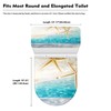 GLENLCWE Hawaiian Starfish on Beach Toilet Lid Cover and Toilet