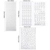 5 Sheets Grad Cap Decoration Set Glitter Alphabet Letter Stickers