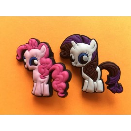 my lil pony LITTLE PONY character rubber kid brooch 2pk christmas stocking novelty gift #14C