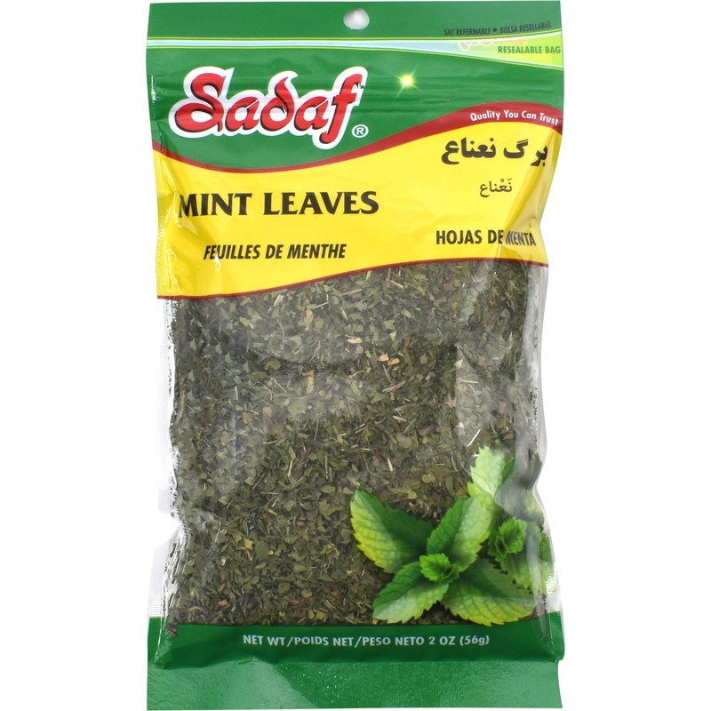 Sadaf Mint Leaves Cut - Dried mint leaves cut and