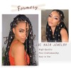 Formery Butterfly Hair Jewelry Braids Gold Star Braid Charms Pearl
