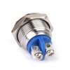 Healeved Stainless Steel Momentary Push Button 16mm Metal Self Reset