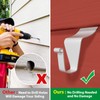 Vinyl Siding Hooks for Hanging (12 Pack), No Nails &