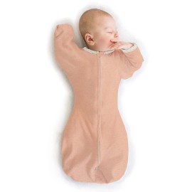SwaddleDesigns Transitional Swaddle Sack for Babies Soft Cotton Self Soothing Arms Up Design