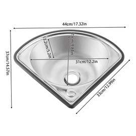 Wall Mount Kitchen Sink Stainless Steel Single Bowl Sink with Faucet&Sink Edge Protector Mini Vanity Hand Wash Bar Sink Single Bowl Sink for Kitchen RV Caravan Camper Boat