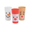 Fun Express Set of 12 Pieces Holiday Faces Plastic Tumblers,