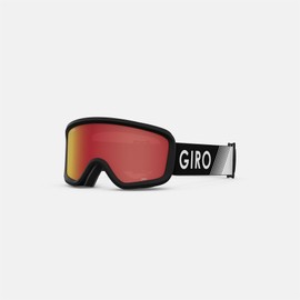 Giro Chico 2.0 Toddler Ski Goggles - Snowboard Goggles for Kids, Boys & Girls 2-4 - Black Zoom Strap with Amber Scarlet Lens