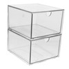 Operitacx Cosmetic Storage Box with Drawers Makeup Skincare Organizer Acrylic