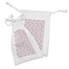 Ambesonne Cherry Blossom Fabric Pouch Set of 2, Hand Drawn