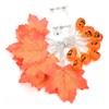 LED String Light Autumn Pumpkin Red Maple Leaves String Light