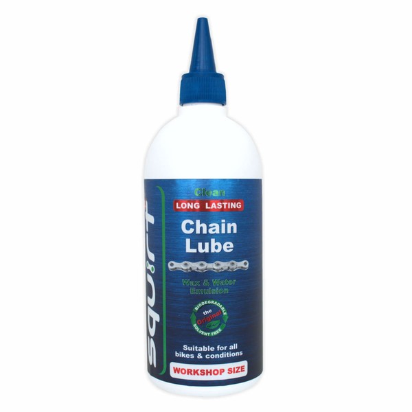Squirt Chain Lube for Bikes 1 Pack (20 Oz) – Long-Lasting Lube for All Bike Chains – All-Weather Dry Chain Lube – Bike Lubricant to Reduce Noise & Chainsuck – Bike Tools & Maintenance Aid