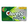 Clorets Plus Sugarless Gum 12pk–Mint Flavor (12 pieces of gum
