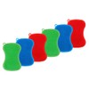 6 Pack Silicone Scrubbing Sponge by SCRUBIT - Real Silicon