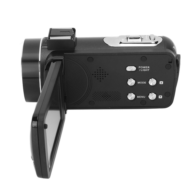4K Video Camera with Remote Control Microphone Lens Hood 18X
