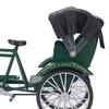Rickshaw Model Retro Design Decorative Interesting Alloy 3 Wheel Rickshaw