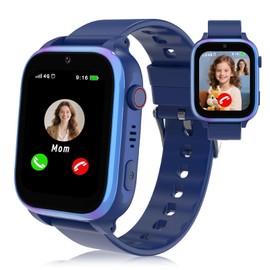 YEDASAH 4G Kids Smart Watch, Video and Phone Call, GPS Location, Smartwatch for Kids, Alarm Clock, Puzzle Game, Calculator, School Mode, Birthday for Girls Boys