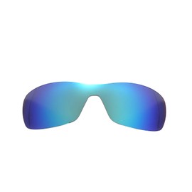 NicelyFit Polarized Replacement Lenses for Oakley Antix Sunglasses Glass Frames (Ice Blue Mirror)