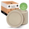 Ibambo Bamboo Disposable Paper Plates - Compostable Plate, PFAS Free