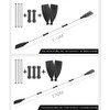 2 PCS Telescoping Paddle Aluminum Alloy Paddles Round Grip Boat