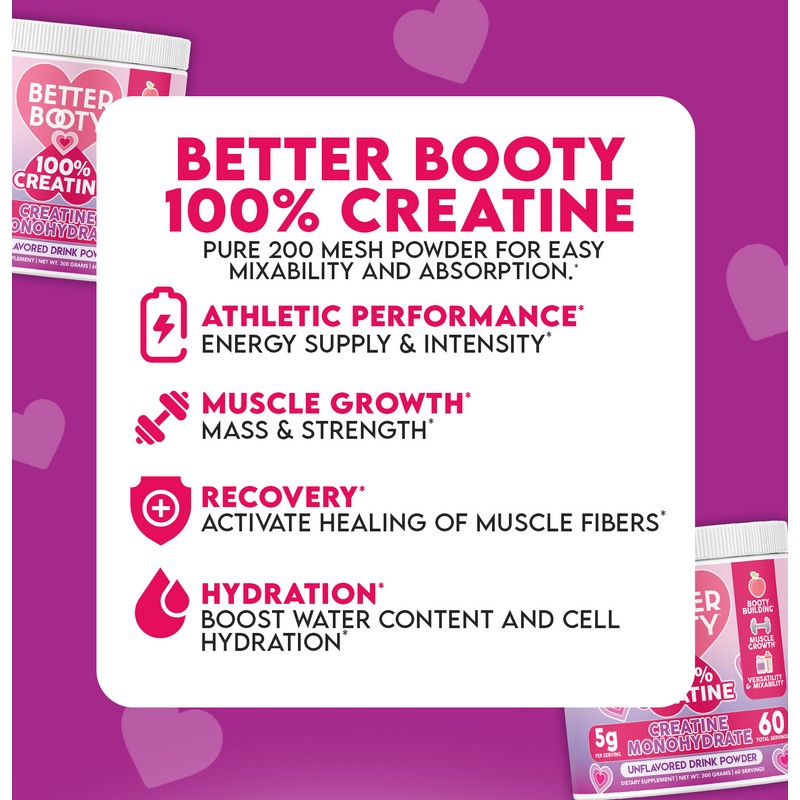 Angry Supplements Angry Supplements Better Booty 100% Creatine Monohydrate for