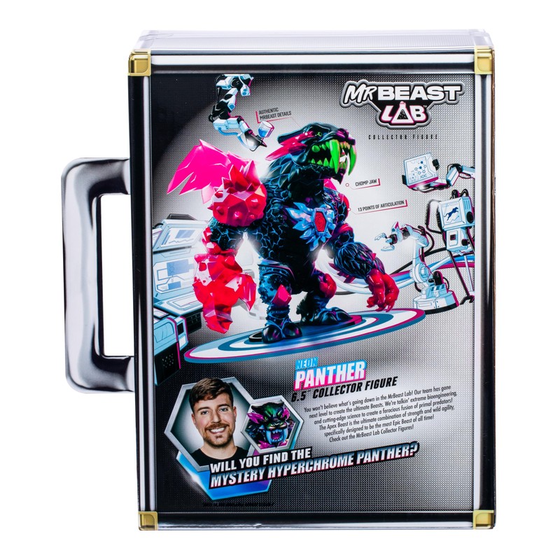 MrBeast Lab Apex Beast Neon Panther Collector Figure, Standing at