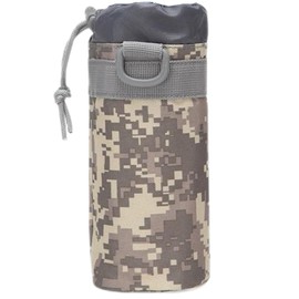 ACU Digital Water Bottle Cover, High Density Oxford Fabric, Waterproof, Compatible with 19.7 fl oz (550 ml), Adjustable Strap, Bicycle Backpack, Children's School Bag, Mountain Climbing, Camping