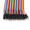 ALMOCN 120PCS Breadboard Jumper Dupont Wire,Multicolored 30cm 40pin Male to