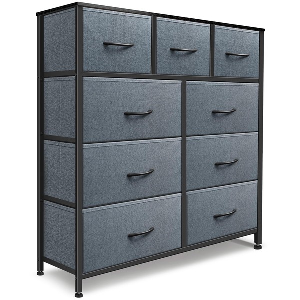 Sonharlar Dresser for Bedroom with 9 Drawers, Chest of Drawers,