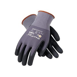 MaxiFlex PIP 34-874/XXL Ultimate 34874 Foam Nitrile Palm Coated Gloves, Gray, 2XL (24 Pair)