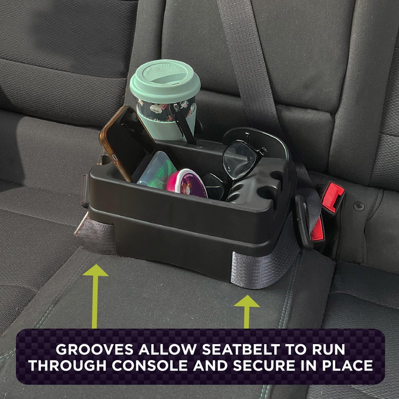 GO GEAR Vehicle Mini Console, Cup Holder & Organizer for