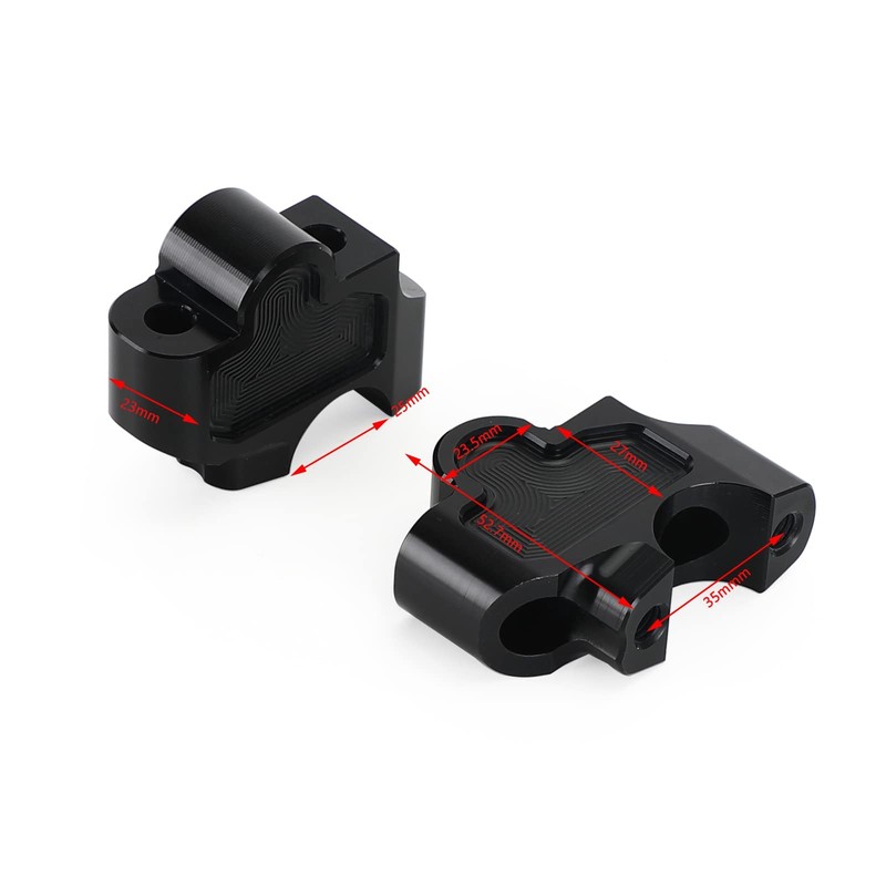 Artudatech CNC Handle Bar Clamp Riser 27mm Fits For Ho-nda