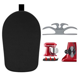 Owowong Sliding Mat for Kitchenaid Mixer, Mixer Mover Slider Pad 4.5-5 Qt Tilt-Head Stand Kitchen Appliance Mat, Aid Accessories with Grey Cord Organizer, 4.5-5Qt Mat＋ Grey Cord Organizer