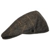 Vesper Herringbone Plaid Wool Blend Ivy Cap (Small) Charcoal