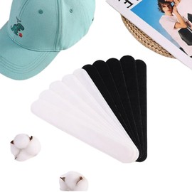 40 Pack Sweat Pad Sweat Sheet Hat Liner Collar Dirt Guard Tape Sweat Absorption Cap Liner Shirt Prevents Faded Jimi Sweat Disposable, Unisex, Anti-Fatigue, Heat Prevention (White)